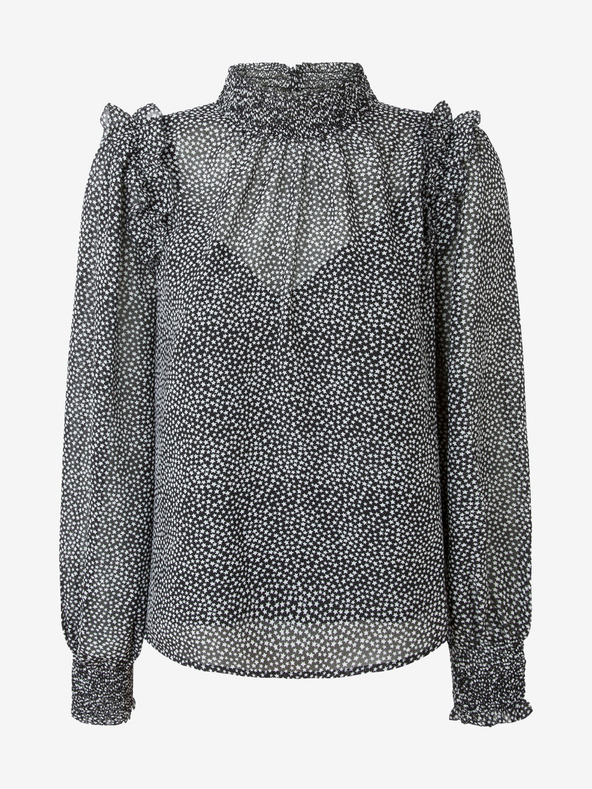 Pepe Jeans Bílo-černá dámská vzorovaná halenka Pepe Jeans Anais