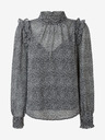 Pepe Jeans Bílo-černá dámská vzorovaná halenka Pepe Jeans Anais