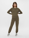 Pieces Khaki mikina Pieces