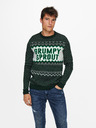 ONLY & SONS Tmavě zelený vánoční svetr ONLY & SONS X-Mas