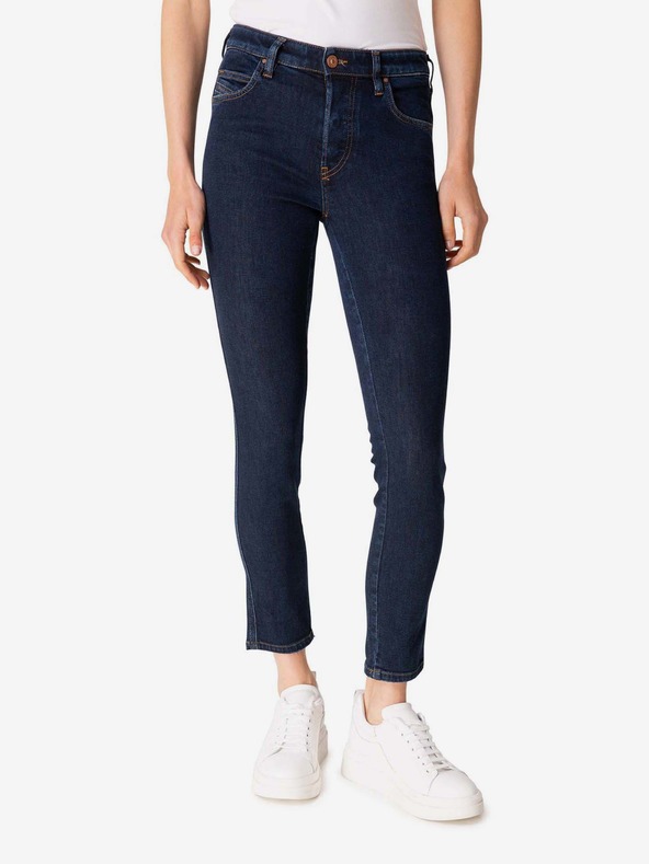 Diesel Tmavě modré dámské zkrácené slim fit džíny Diesel Babhila