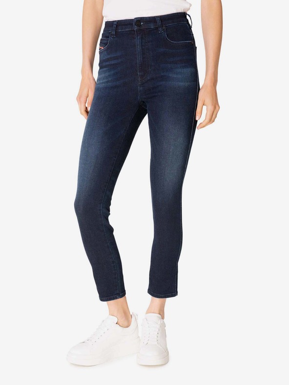 Diesel Tmavě modré dámské zkrácené slim fit džíny Diesel Babhila