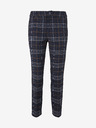 Tom Tailor Denim Tmavě modré dámské kostkované zkrácené kalhoty Tom Tailor Denim