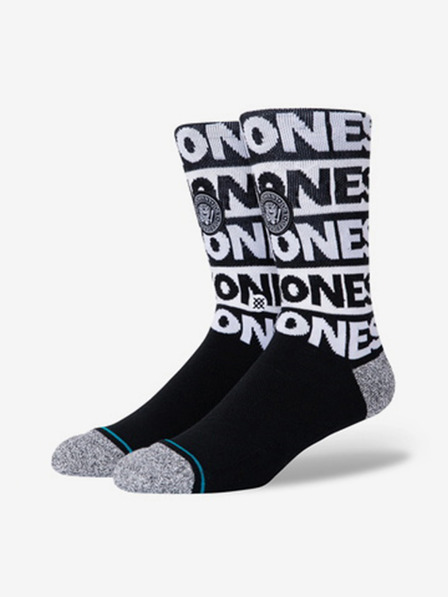Stance Bílo-černé pánské vzorované ponožky Stance The Ramones