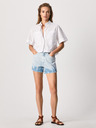 Pepe Jeans Světle modré dámské džínové kraťasy Pepe Jeans Rachel