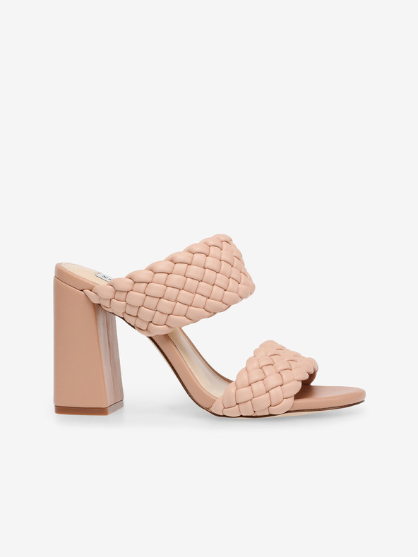 Steve Madden Světle růžové pantofle na podpatku Steve Madden Tangle