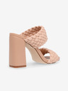 Steve Madden Světle růžové pantofle na podpatku Steve Madden Tangle