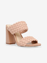 Steve Madden Světle růžové pantofle na podpatku Steve Madden Tangle