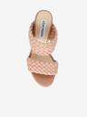 Steve Madden Světle růžové pantofle na podpatku Steve Madden Tangle