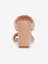 Steve Madden Světle růžové pantofle na podpatku Steve Madden Tangle