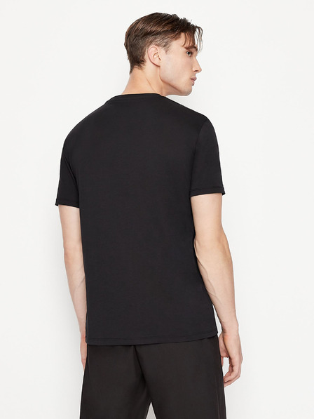 Armani Exchange Černé pánské tričko Armani Exchange