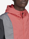 adidas Originals Růžovo-šedá pánská lehká bunda s kapucí adidas Originals