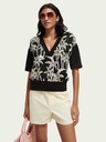 Scotch & Soda Černá dámská vzorovaná mikina Scotch & Soda