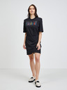 Versace Jeans Couture Černé šaty Versace Jeans Couture Rainbow