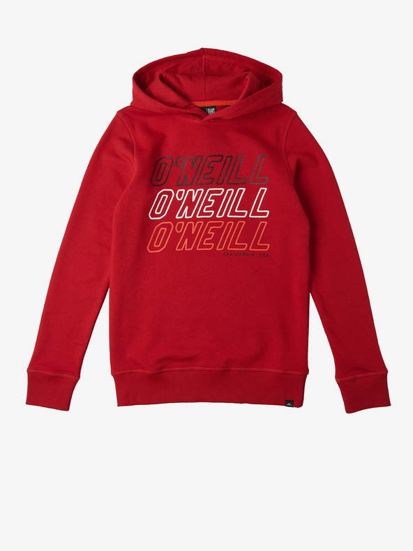 O'Neill Červená holčičí mikina s kapucí O'Neill All Year Sweat
