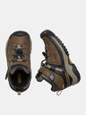 Keen Hnědé klučičí kožené zimní boty Keen Targhee