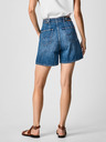 Pepe Jeans Modré dámské džínové kraťasy Pepe Jeans Stella