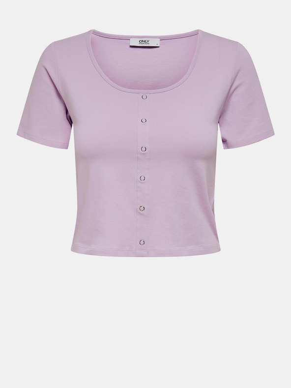 ONLY Světle fialový crop top ONLY Penelope