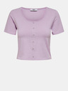 ONLY Světle fialový crop top ONLY Penelope