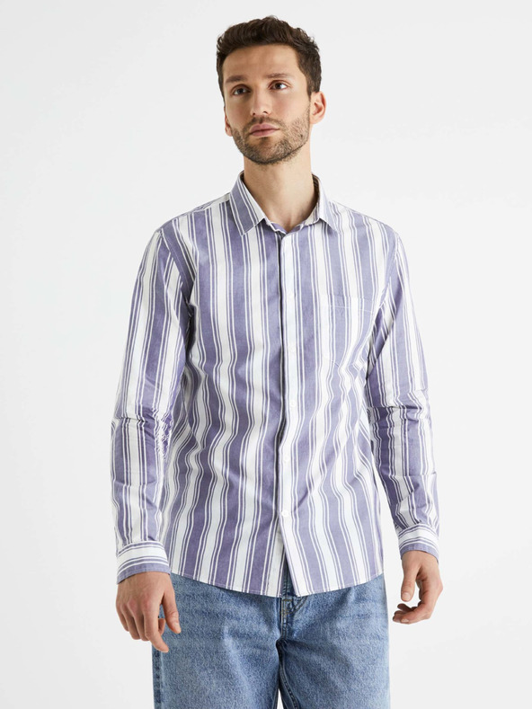Celio Bavlněná košile Bastripes Celio