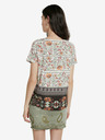 Desigual Zeleno-bílé tričko Desigual TS Cracovia