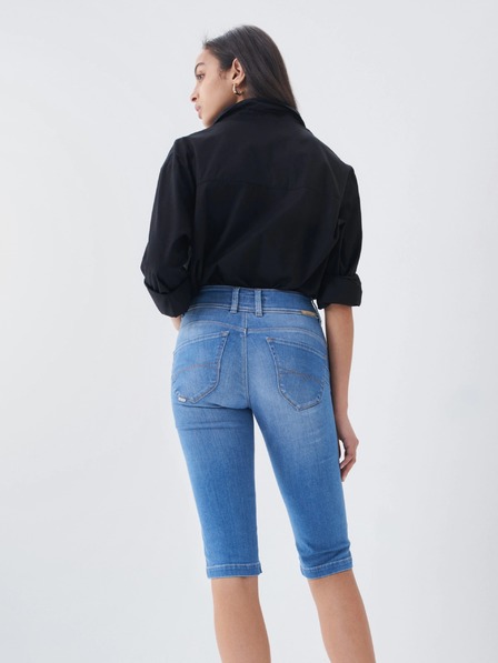 Salsa Jeans Modré dámské džínové kraťasy Salsa Jeans Secret