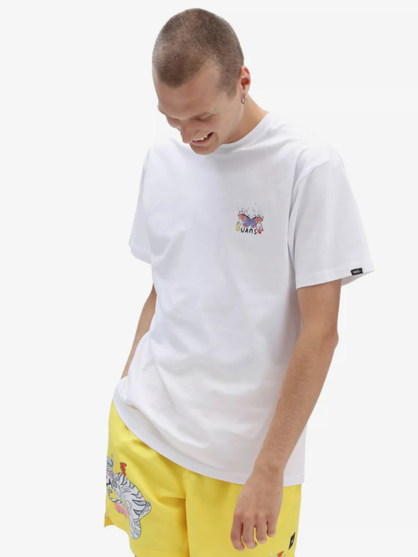 Vans Bílé pánské tričko s potiskem VANS Pride