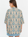 Trendyol Modro-béžové vzorované kimono Trendyol