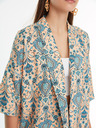 Trendyol Modro-béžové vzorované kimono Trendyol