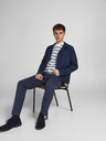 Jack & Jones Tmavě modré oblekové kalhoty s příměsí lnu Jack & Jones Linen