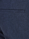 Jack & Jones Tmavě modré oblekové kalhoty s příměsí lnu Jack & Jones Linen