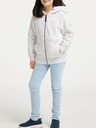 Ragwear Bílá holčičí mikina se zipem a kapucí Ragwear Theea