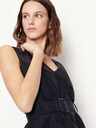 Armani Exchange Tmavě modré midišaty Armani Exchange