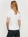 Pepe Jeans Bílé dámské tričko Pepe Jeans Sonya