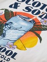 Scotch & Soda Bílé klučičí tričko s potiskem Scotch & Soda