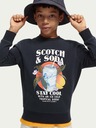 Scotch & Soda Černá klučičí mikina Scotch & Soda