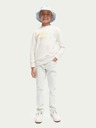 Scotch & Soda Světle šedá klučičí žíhaná mikina Scotch & Soda