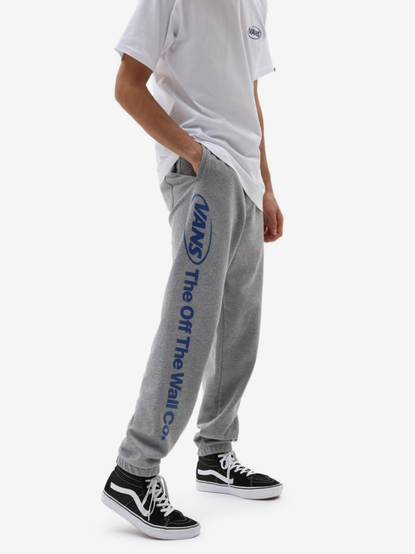Vans Šedé pánské žíhané tepláky VANS