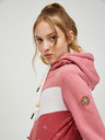 Ragwear Růžová dámská mikina s kapucí Ragwear Trega