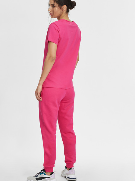 O'Neill Růžové dámské tričko O'Neill Triple Stack V-Neck