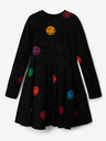 Desigual Černé holčičí šaty Desigual Alvarez