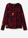 Desigual Černé holčičí vzorované tričko Desigual Carlota