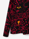 Desigual Černé holčičí vzorované tričko Desigual Carlota