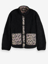 Scotch & Soda Černá dámská oboustranná vzorovaná bunda Scotch & Soda