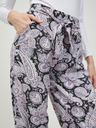 ONLY Fialovo-černé vzorované culottes ONLY Nova