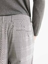 Celio Šedé pánské kostkované zkrácené kalhoty Celio 24H Avocheck