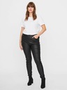 Vero Moda Curve Černé koženkové kalhoty VERO MODA CURVE Seven