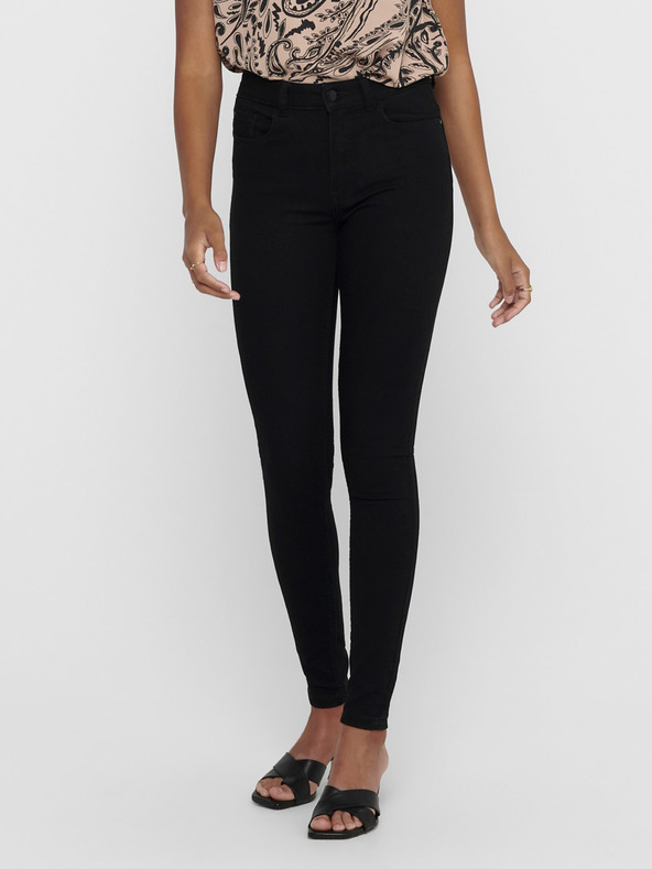 Jacqueline de Yong Černé skinny fit džíny JDY New Nikki