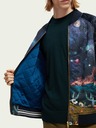 Scotch & Soda Tmavě modrá pánská vzorovaná bunda Scotch & Soda
