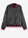 Scotch & Soda Fialová dámská vzorovaná oboustranná bunda Scotch & Soda